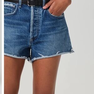 Citizens Of Humanity Distressed Blue Jean Shorts